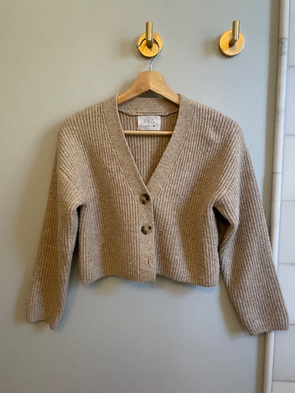 ZARA Cropped Cardigan with Buttons GIRLS